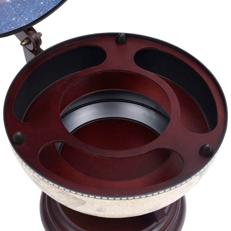 Tabletop Globe Bar Wine Stand Eucalyptus Wood Green Payday Deals