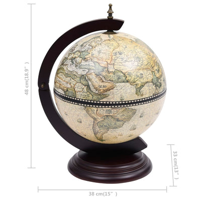 Tabletop Globe Bar Wine Stand Eucalyptus Wood Green Payday Deals