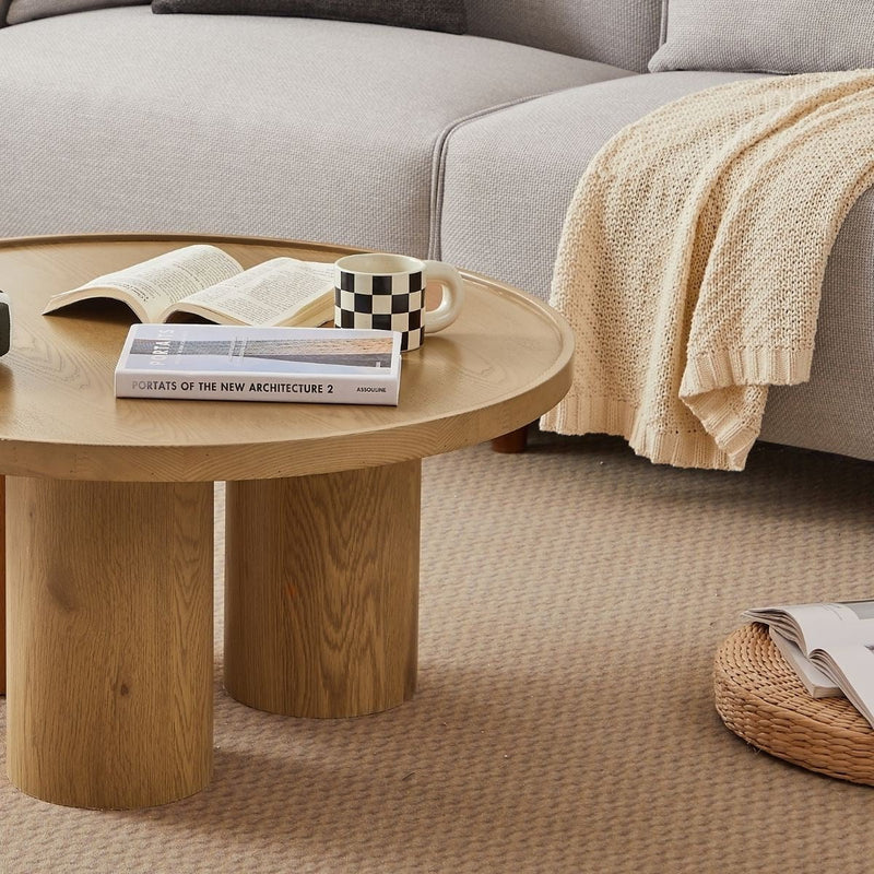 Tanner Natural Wooden Coffee Table Payday Deals