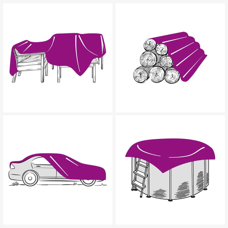 Tarpaulin Anthracite 4x4 m 650 g/m² Payday Deals