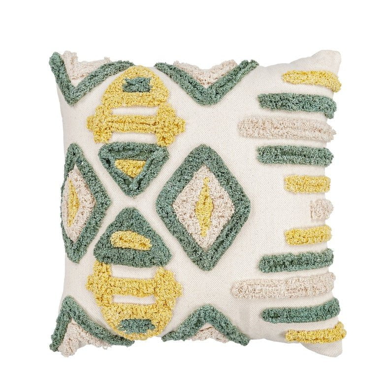 Tassels Linen Cushion Cover 50*50cm Beige Pillow Cover Handmade Boho rustic decor cream Moroccan Cushions Hand Tufted Cushion Lumbar Pillow Payday Deals
