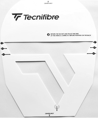 Tecnifibre Squash Racquet Logo Stencil Card