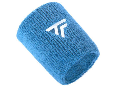 Tecnifibre Tennis XL Wristband Wrist Bands Sweatband Sport Squash Cotton - Azur