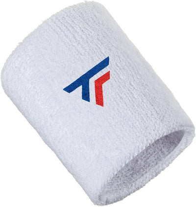 Tecnifibre Tennis XL Wristband Wrist Bands Sweatband Sport Squash Cotton - White