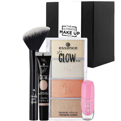 The Ultimate Make Up Kit Glimmer Edition for Face Highlights and Nails Essence