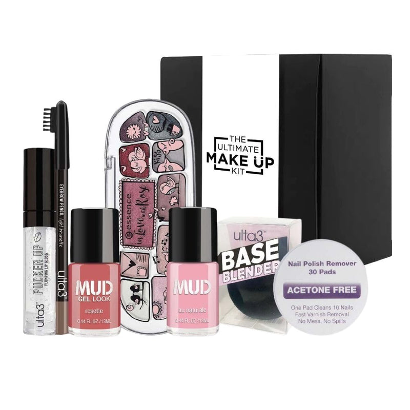 The Ultimate Make Up Kit Roses Edition for Lips Eye Nails Brow Ulta3 MUD Essence Payday Deals