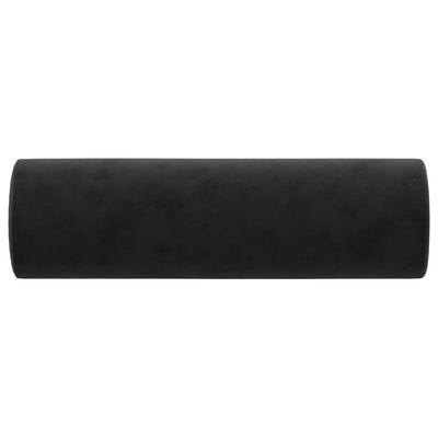 Throw Pillows 2 pcs Black Diameter 15x50 cm Velvet Payday Deals