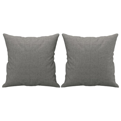 Throw Pillows 2 pcs Dark Grey 40x40 cm Fabric Payday Deals