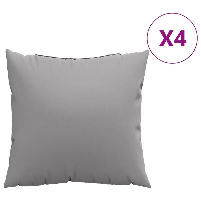 Throw Pillows 4 pcs Grey 50x50 cm Fabric Payday Deals