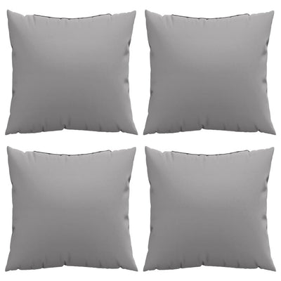 Throw Pillows 4 pcs Grey 50x50 cm Fabric Payday Deals