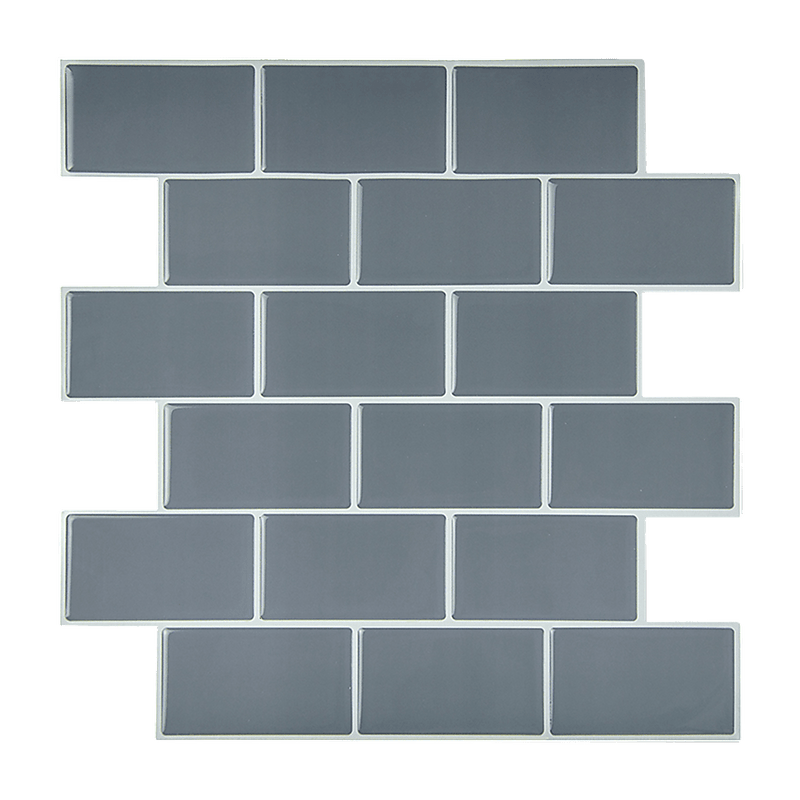 Tiles 3D Peel and Stick Wall Tile Dark Grey (30cm x 30cm x 10 sheets) Payday Deals