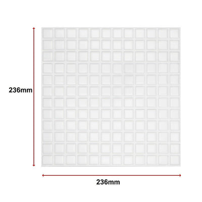 Tiles 3D Peel and Stick Wall Tile Stereoscopic Crystal White (30cm x 30cm x 10 sheets) Payday Deals