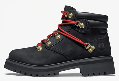 Timberland Women's Heritage 6 Inch Waterproof Winter Leather Boot - Black Nubuck Payday Deals