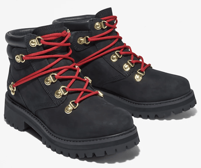 Timberland Women's Heritage 6 Inch Waterproof Winter Leather Boot - Black Nubuck Payday Deals