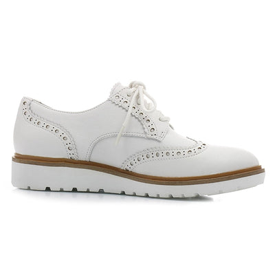 Timberland Womens Ellis Street Shoes Brogues - White Payday Deals