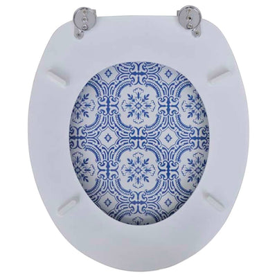 Toilet Seat with MDF Lid Porcelain Design Payday Deals