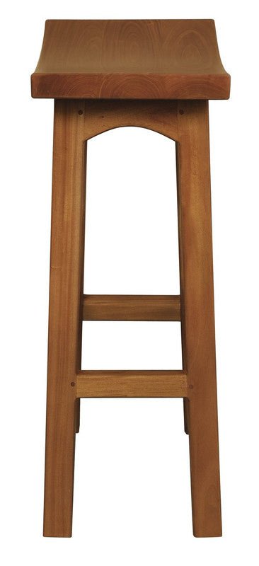 Tokyo Solid Mahogany Timber Barstool (Light Pecan) Payday Deals