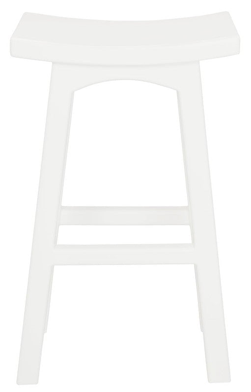 Tokyo Solid Mahogany Timber Barstool (White) Payday Deals