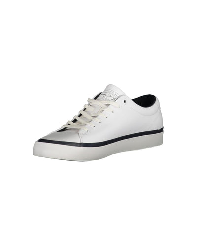 Tommy Hilfiger Men's White Polyester Sneaker - 41 EU Payday Deals