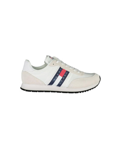 Tommy Hilfiger Men's White Polyester Sneaker - 43 EU Payday Deals