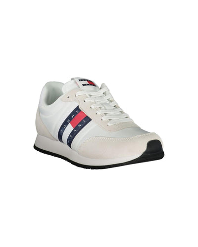 Tommy Hilfiger Men's White Polyester Sneaker - 43 EU Payday Deals