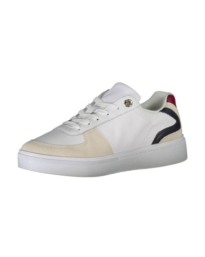 Tommy Hilfiger Women's White Polyester Sneaker - 38 EU Payday Deals