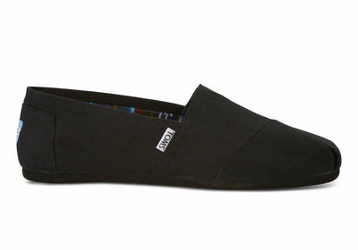 TOMS Mens Canvas Epadrilles Alpargata Shoes Slip On Classic - Black On Black - US 10 Payday Deals