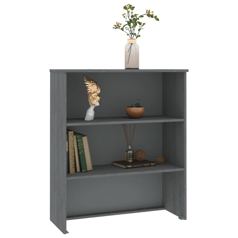 Top for Highboard Dark Grey 85x35x100 cm Solid Wood Pine Payday Deals