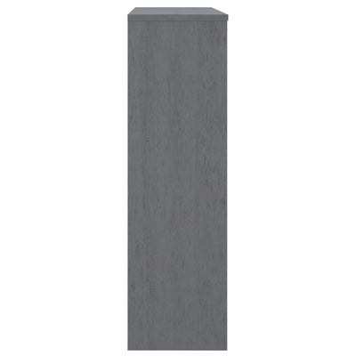 Top for Highboard Dark Grey 90x30x100 cm Solid Wood Pine Payday Deals