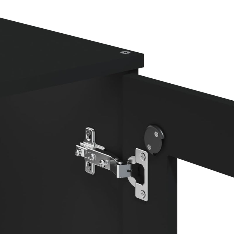 Top for Highboard VIKEN Black Engineered Wood Payday Deals