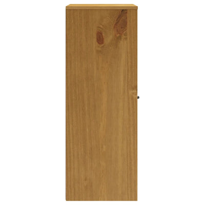 Top for Highboard with Glass Doors FLAM Solid Wood Pine Payday Deals