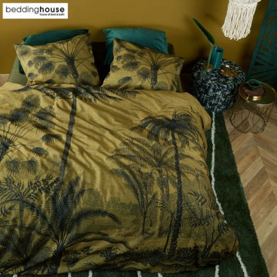 Tour Du Monde At Home Cotton Ochre Quilt Cover Sets by Bedding House King