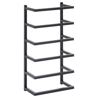Towel Rack Black 24x12x48 cm Steel Payday Deals