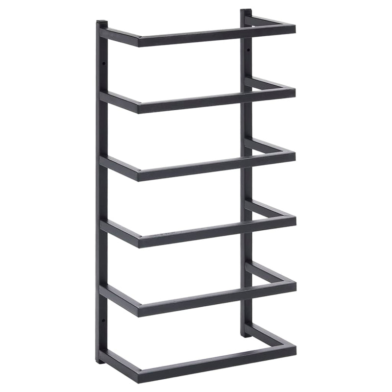 Towel Rack Black 24x12x48 cm Steel Payday Deals