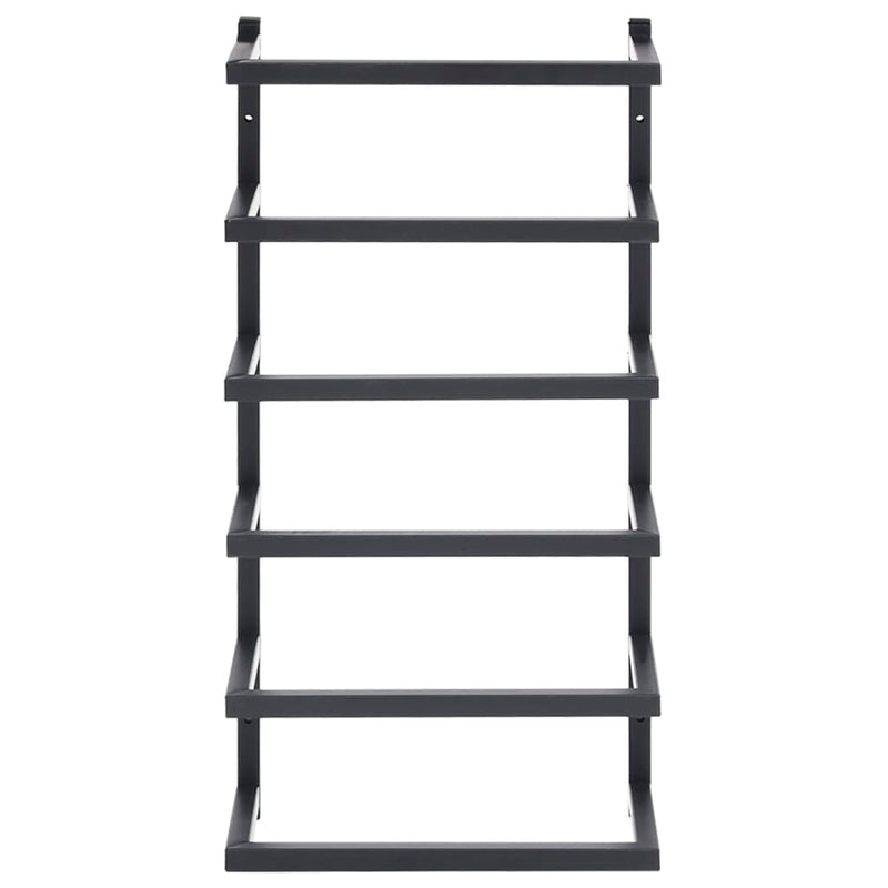 Towel Rack Black 24x12x48 cm Steel Payday Deals