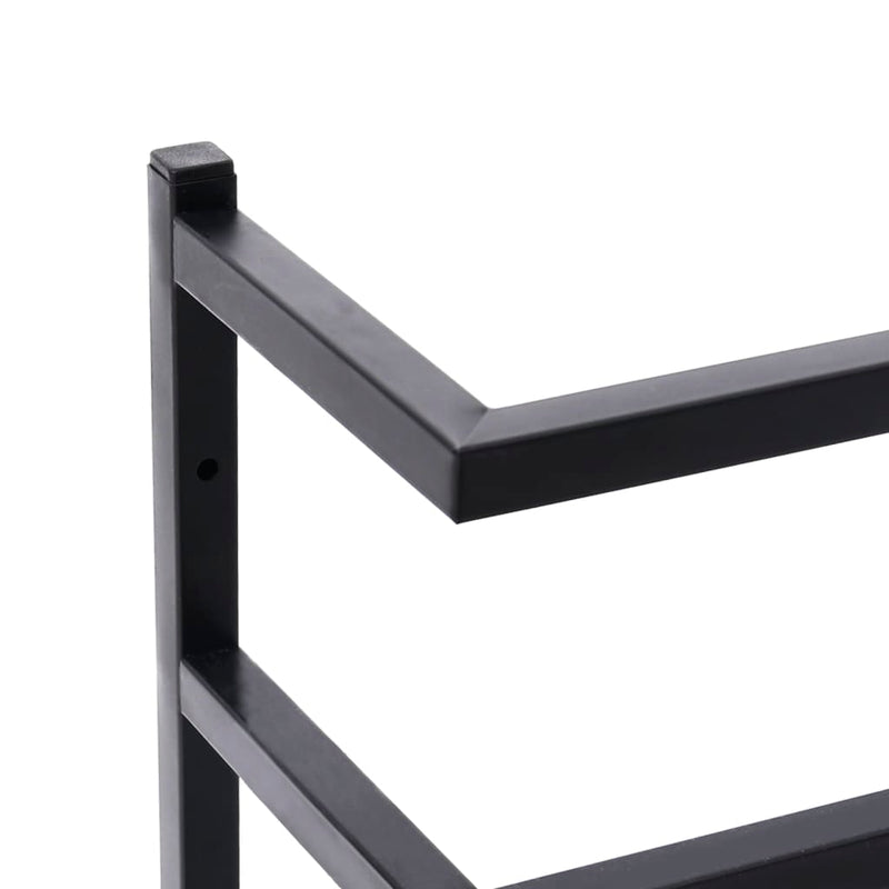 Towel Rack Black 24x12x48 cm Steel Payday Deals