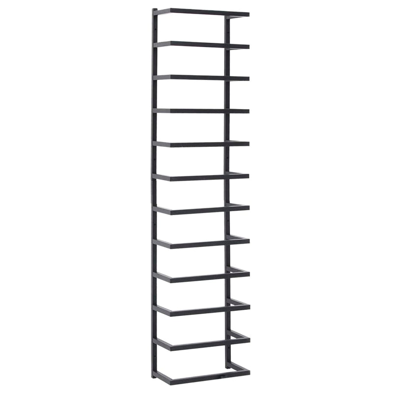 Towel Rack Black 24x12x96 cm Steel Payday Deals