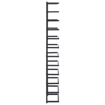 Towel Rack Black 24x12x96 cm Steel Payday Deals