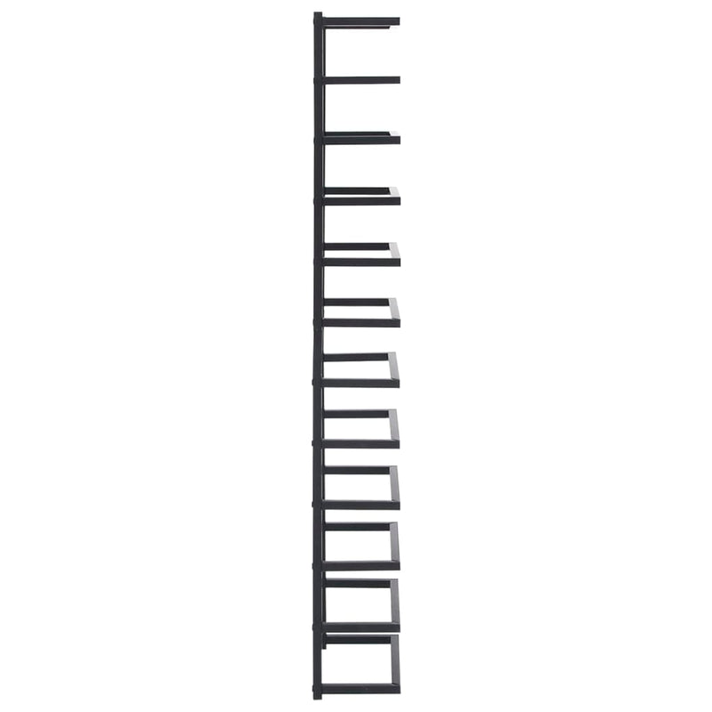 Towel Rack Black 24x12x96 cm Steel Payday Deals