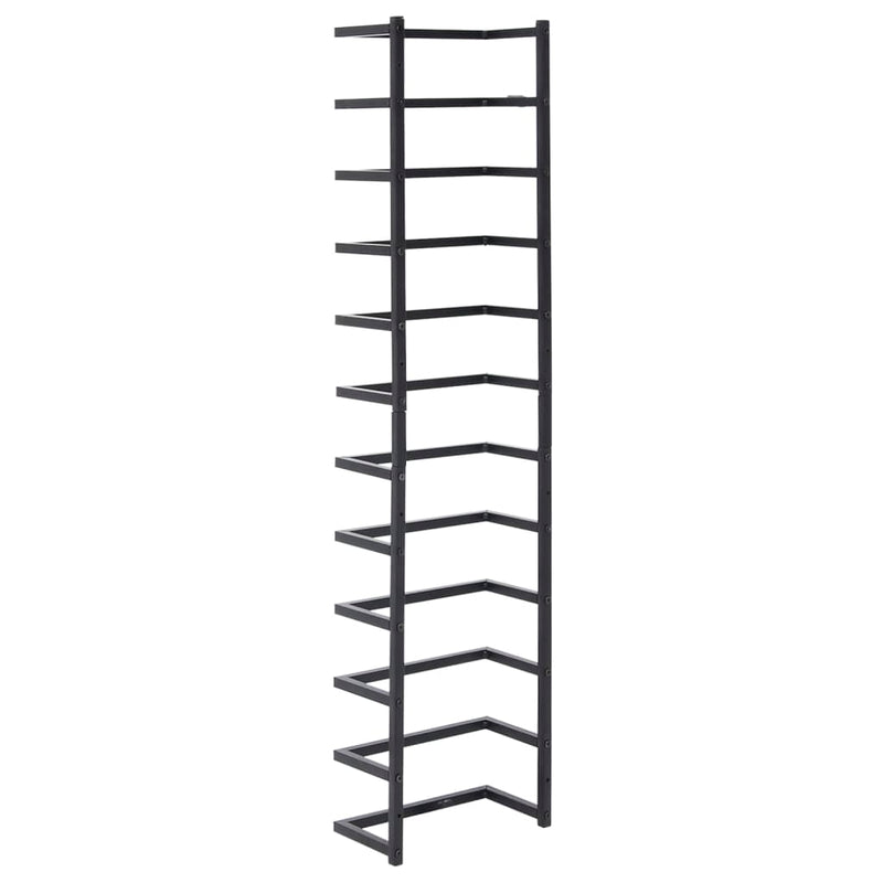 Towel Rack Black 24x12x96 cm Steel Payday Deals