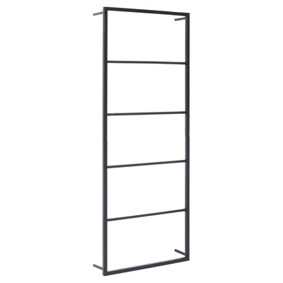 Towel Rack Black 45x10x115 cm Steel Payday Deals