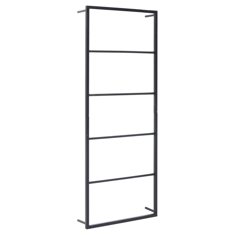 Towel Rack Black 45x10x115 cm Steel Payday Deals