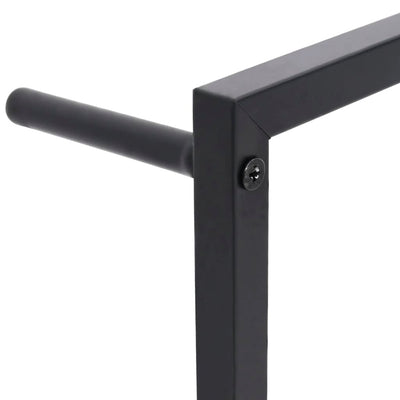 Towel Rack Black 45x10x115 cm Steel Payday Deals