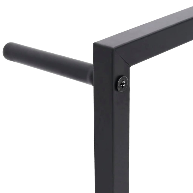 Towel Rack Black 45x10x115 cm Steel Payday Deals