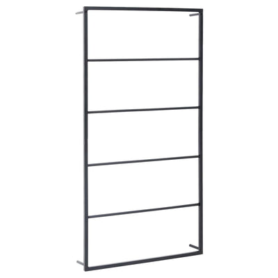 Towel Rack Black 60x10x116 cm Steel Payday Deals