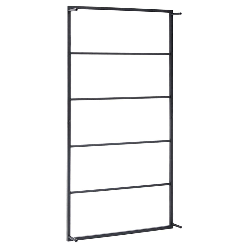 Towel Rack Black 60x10x116 cm Steel Payday Deals