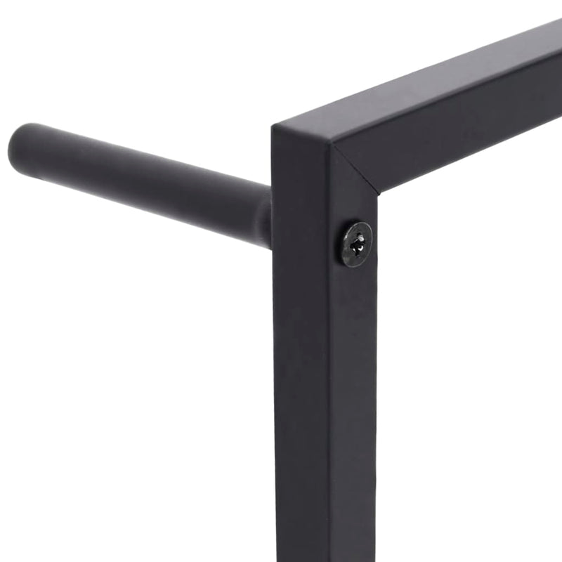 Towel Rack Black 60x10x116 cm Steel Payday Deals