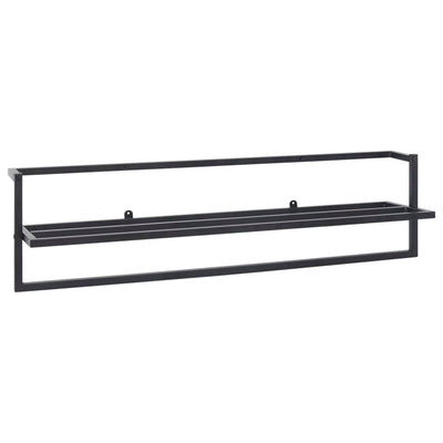 Towel Rack Black 95x25x22 cm Iron Payday Deals