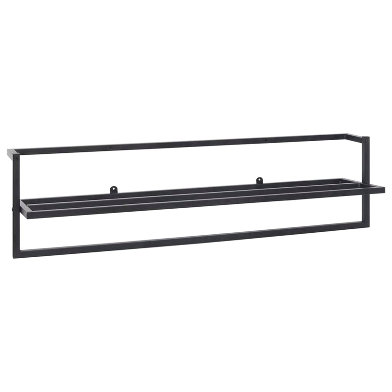 Towel Rack Black 95x25x22 cm Iron Payday Deals