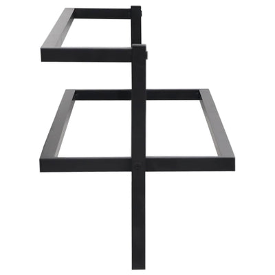 Towel Rack Black 95x25x22 cm Iron Payday Deals